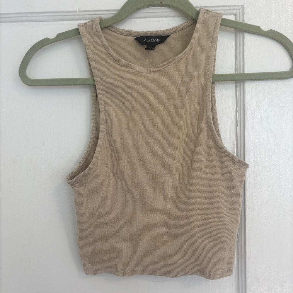 Tan Sleeveless Women's Top
